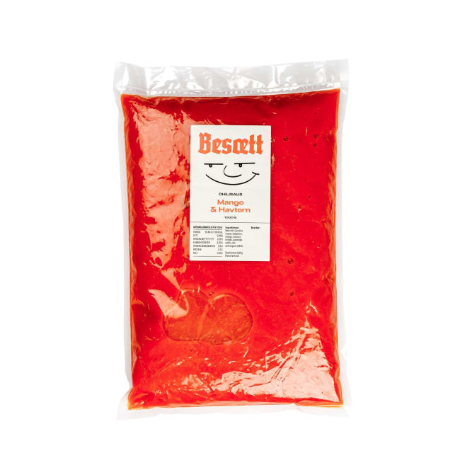 Besætt Rød Chilisaus 1000g - Mango & Havtorn