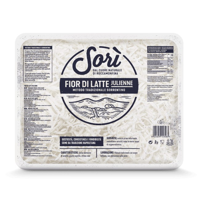 Mozzarella Julienne 3kg, Sori