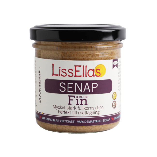 Fin dijon usøtet sennep 150g, LissEllas