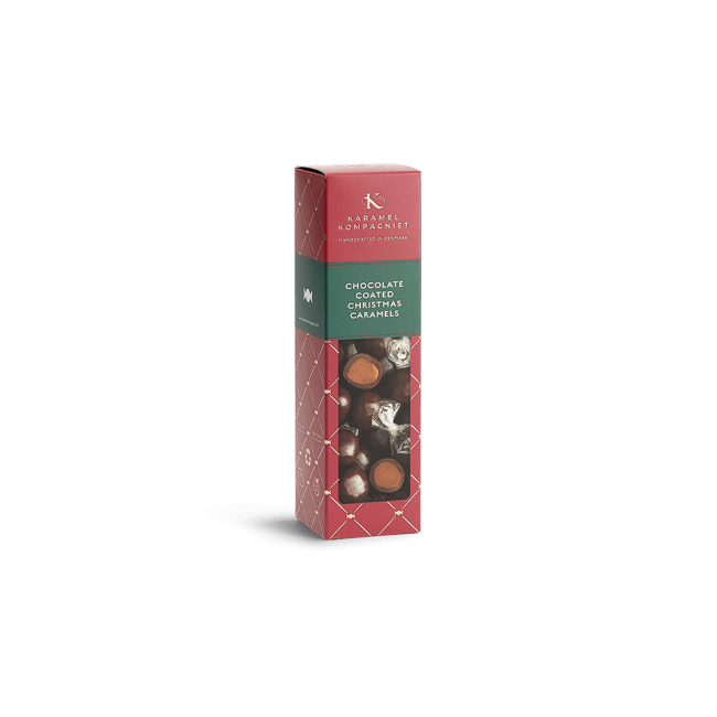 Chocolate coated Christmas caramels, 109g, Karamel Kompagniet