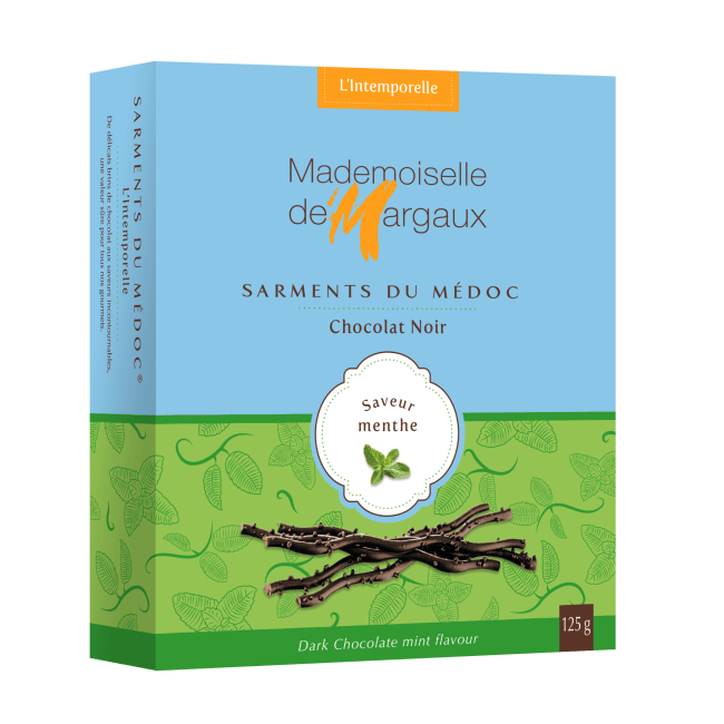 Sarment du Medoc Mørk sjokolade med mynte 125g, Margaux