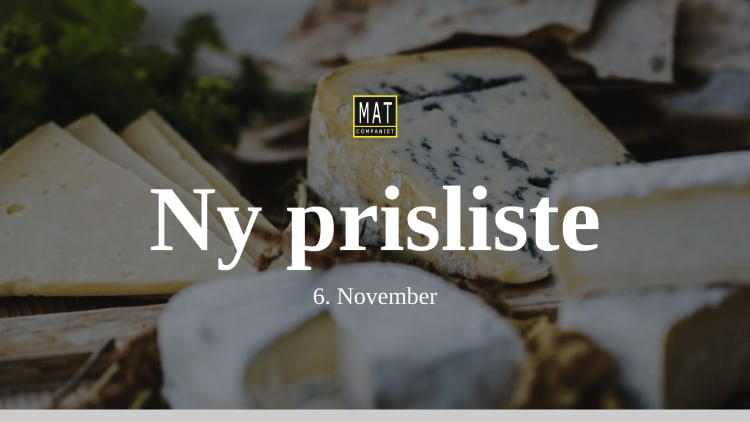 Ny prisliste 6. november 2023