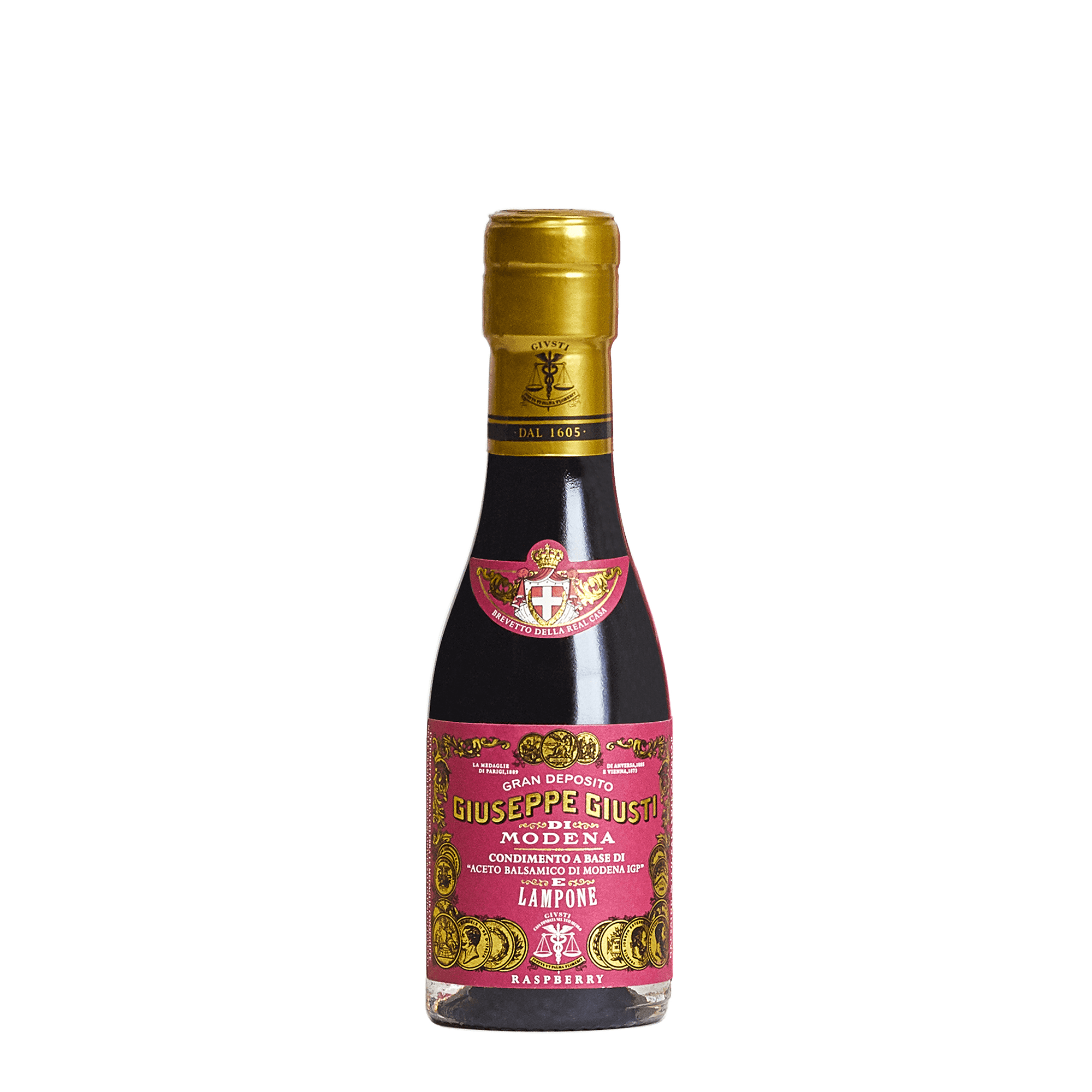 Balsamico 3 medalje (10 års) med bringebær 100ml, Giusti