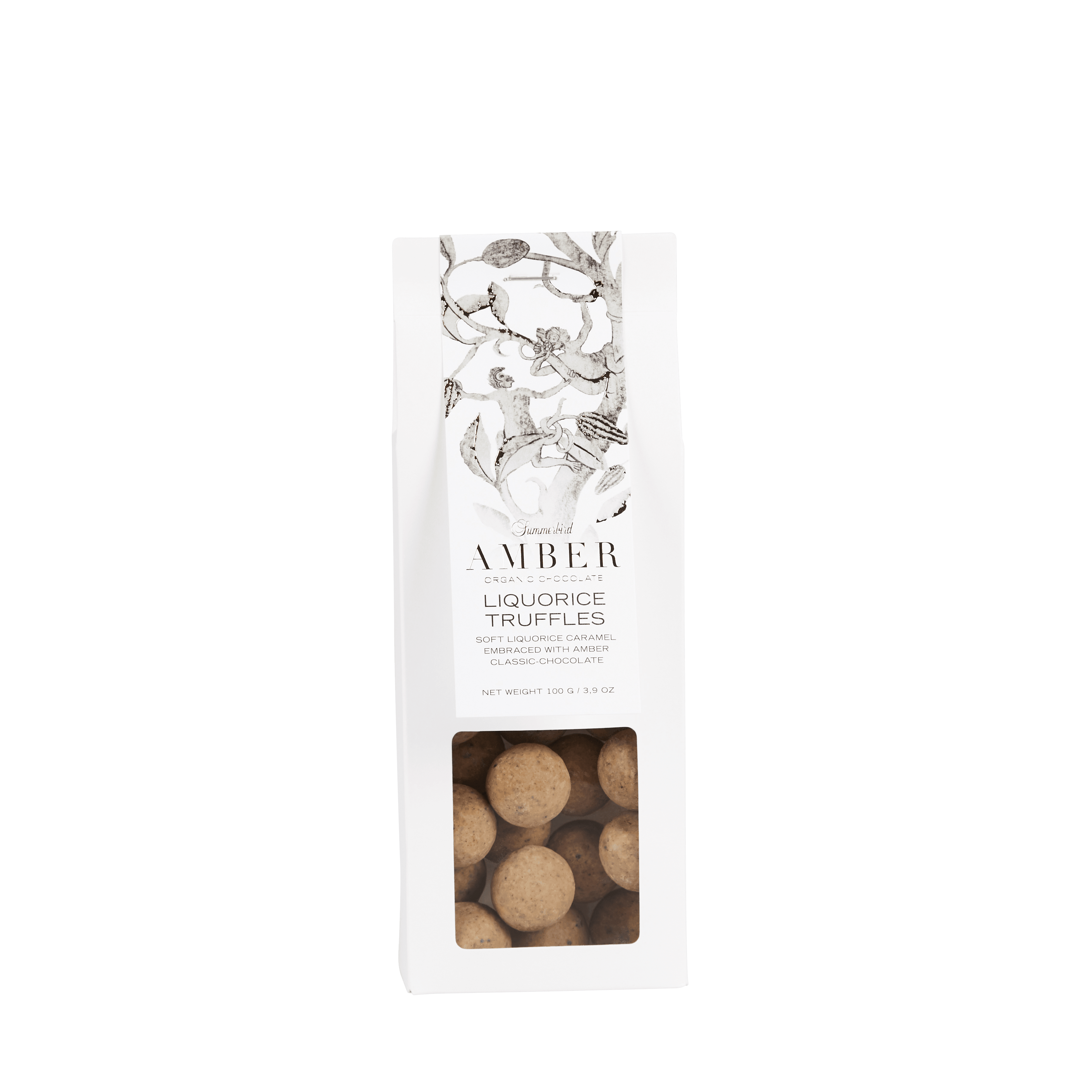 Chocolate Truffles Liquorice 100gr (hvit sjokolade, karamell, vanilje