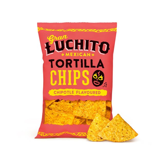 Chipotle Tortilla Chips 150g, Gran Luchito