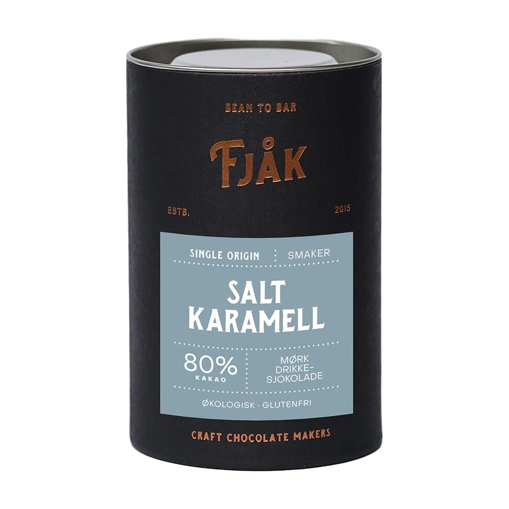Drikkesjokolade 220g Salt Karamell, Fjåk Matcompaniet