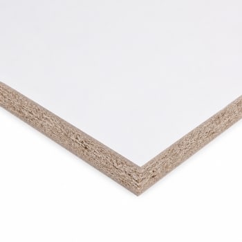 18mm White Melamine Faced Chipboard Double-Sided Shelving 2440mm x 1220mm (8' x 4')