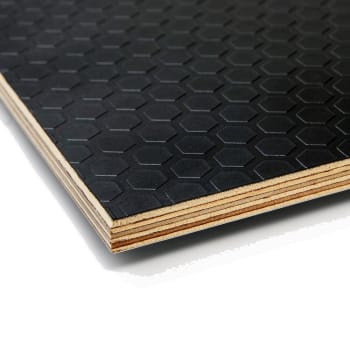 12mm Birch Core Black Hexagon Anti-Slip Phenolic Plywood 2440mm x 1220mm (8' x 4')