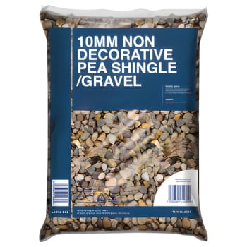10mm Non Decorative Pea Shingle/Gravel Bag (25kg)