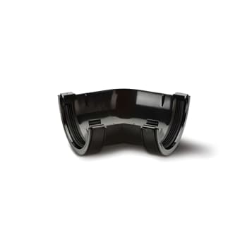 112mm Half Round Angle 135 Degree Black