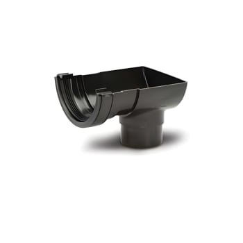 112mm Stop End Outlet Black