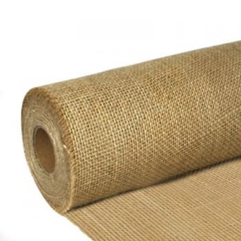 side view of hessian frost protection roll