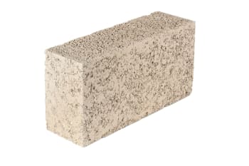 angled side view of 140mm solid dense 7.3n block