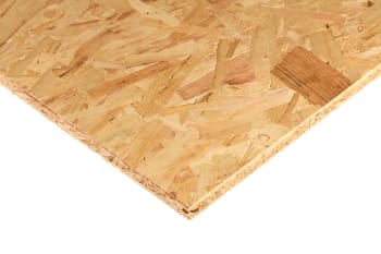 corner of 18mm tongue and groove osb