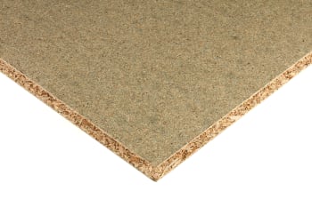 Corner of 18mm P5 Moisture Resistant Chipboard 