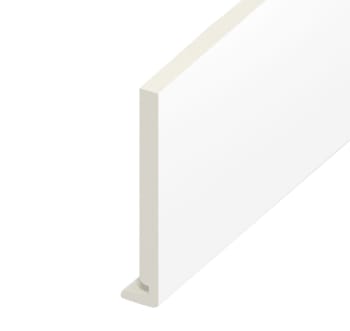 16mm Plain White Fascia Board 150mm x 5m