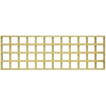 front view of 6x2 green treated trellis