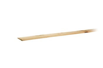 side view of 22mm x 125mm green treated feather edge fence board
