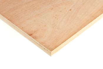 Corner of 25mm structural plywood 