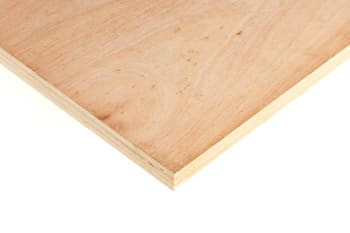 corner of 25mm structural plywood