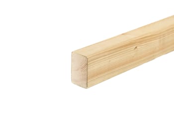 angled side view of 3x2 sawn treated timber