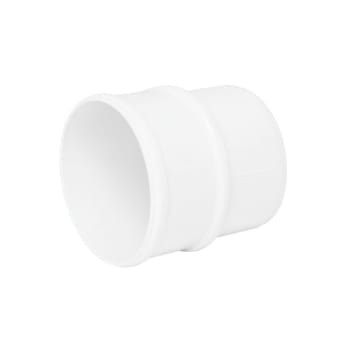 picture of round downpipe connector white
