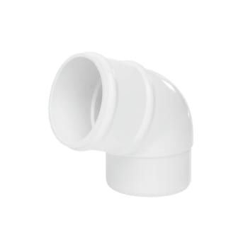 68mm Round Top & Bottom Offset Downpipe Bend 112.5 Degree White