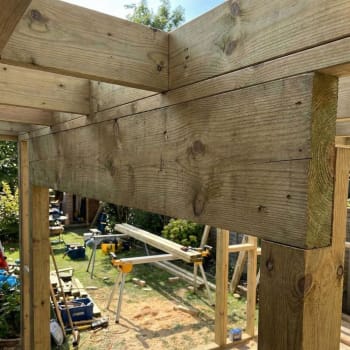7x2 to 10x2 used for structural beam support