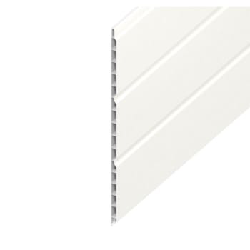 9mm Hollow Soffit Board White Ash 300mm x 5m