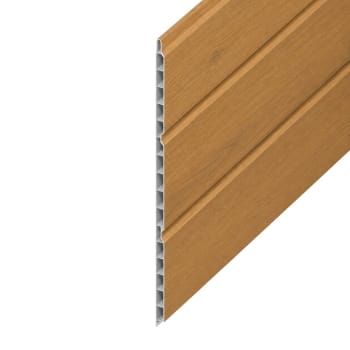 9mm hollow soffit board 300mm x 5m irish oak