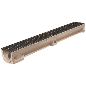 1m Aco RainDrain Channel With Galvanised Steel Grating