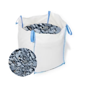 bulk bag of buff blue slate chippings
