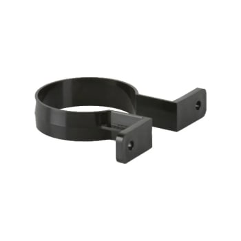 picture of brett martin round rainwater downpipe bracket black