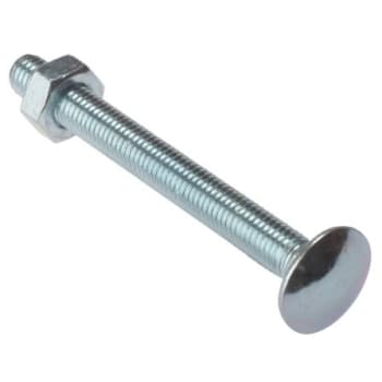 diagonal image of zinc plated coach bolt