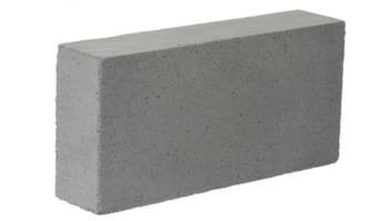 side view of celcon standard grade plain face 3.6n block
