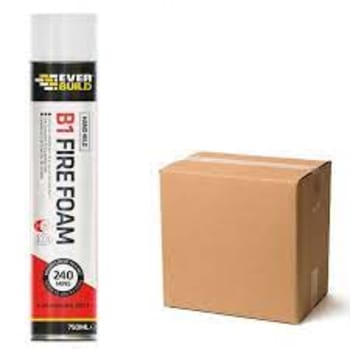 box of everbuild b1 fire rated expanding foam hand held