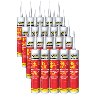 Everbuild Fire Mate Intumescent Acrylic Sealant White 295ml - Box of 25