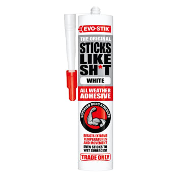 Evo-Stik Sticks Like Sh*t Adhesive White 290ml