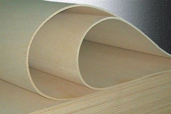 edge of flexible plywood