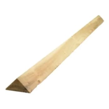 head on view of green treated arris rail