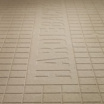 close up of hardieback board