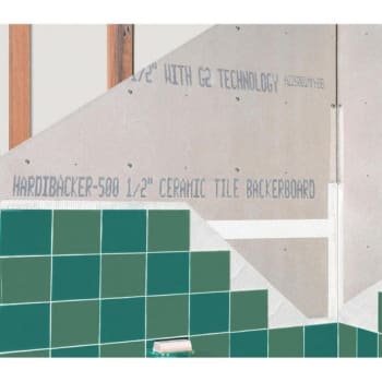 hardiebacker board installed behind tiles