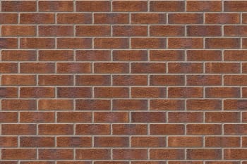 Installed Ibstock Facing Brick New Burntwood Red Rustic Brick