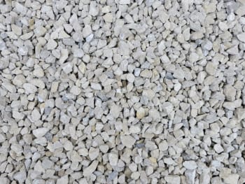 close up of limestone chippings