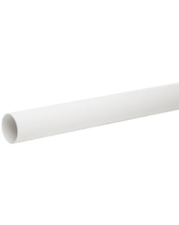picture of round downpipe length white