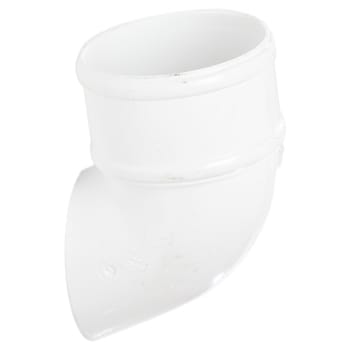 picture of round downpipe shoe white