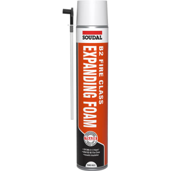 front of soudal b2 fire rated expanding foam hand held 750ml