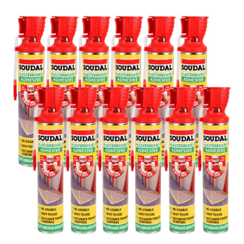 Soudal Genius Gun Plasterboard Adhesive Foam 750ml - Box of 12