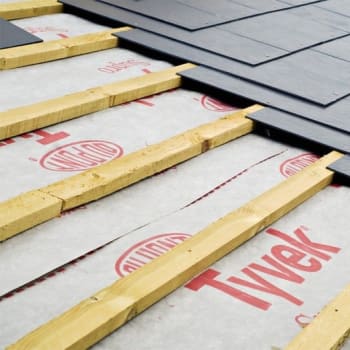 tyvek supro installed in a roof