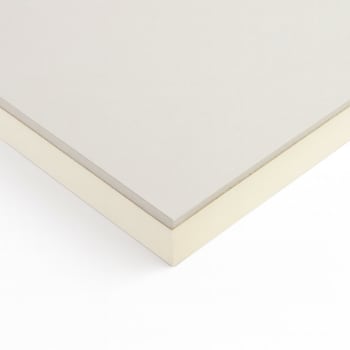 corner of insulated plasterboard